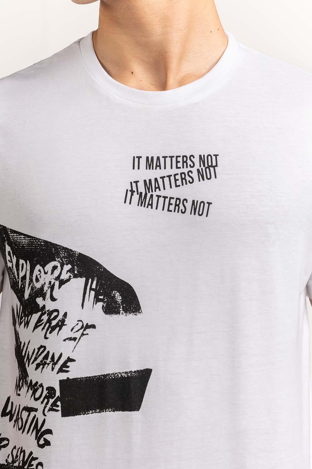 White Graphic Tees TS-CNSJ23-112