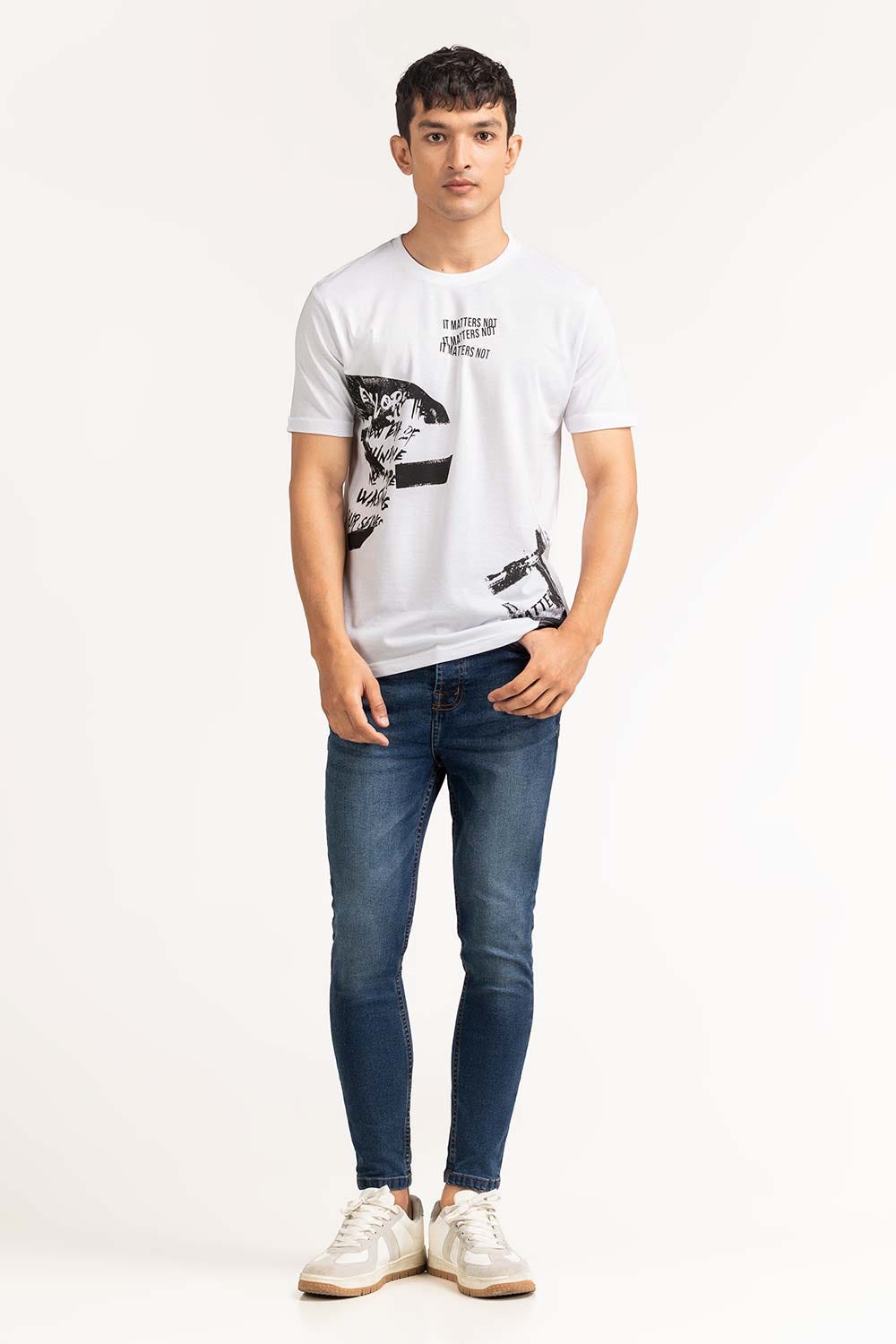 White Graphic Tees TS-CNSJ23-112