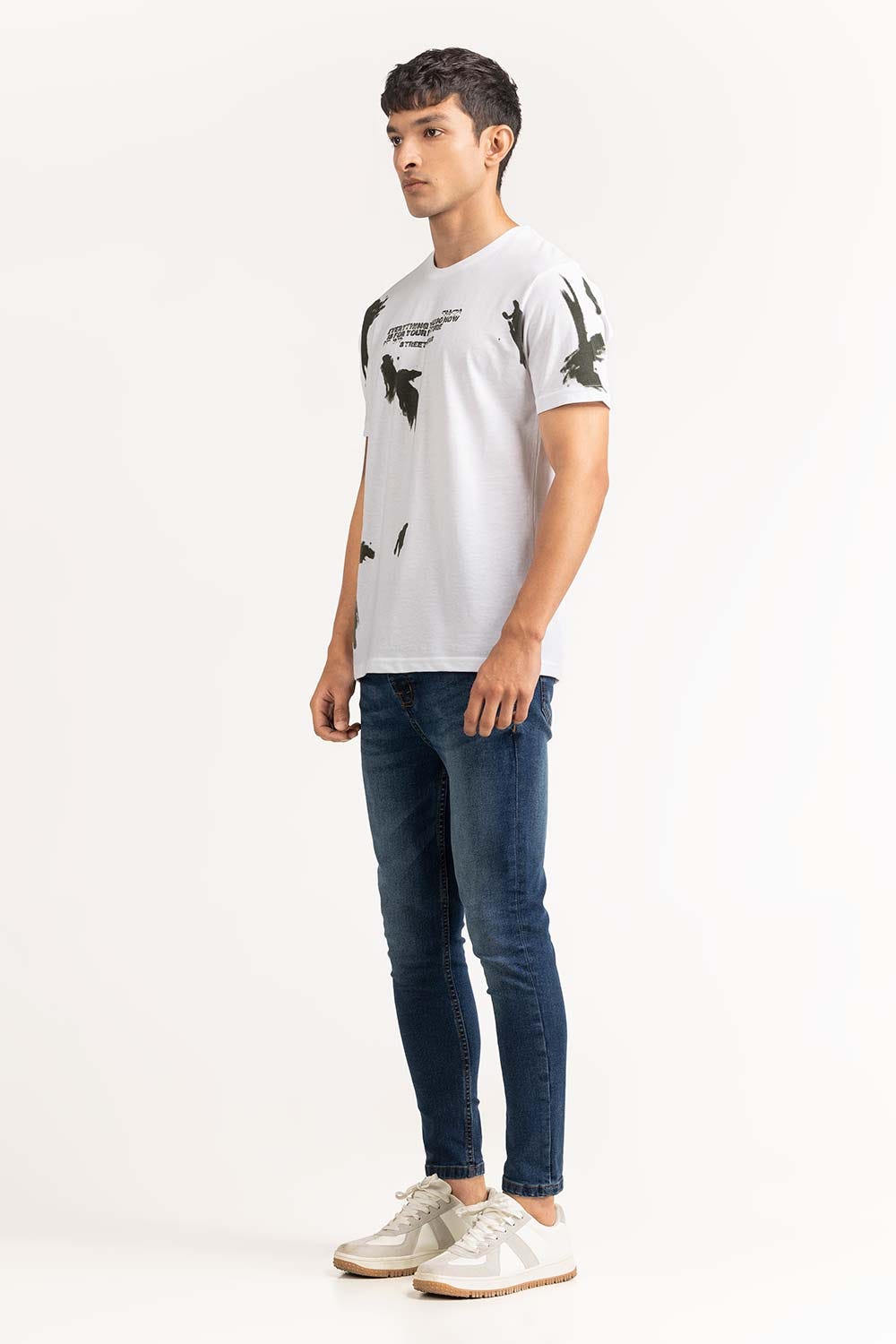 White Graphic Tees TS-CNSJ23-113