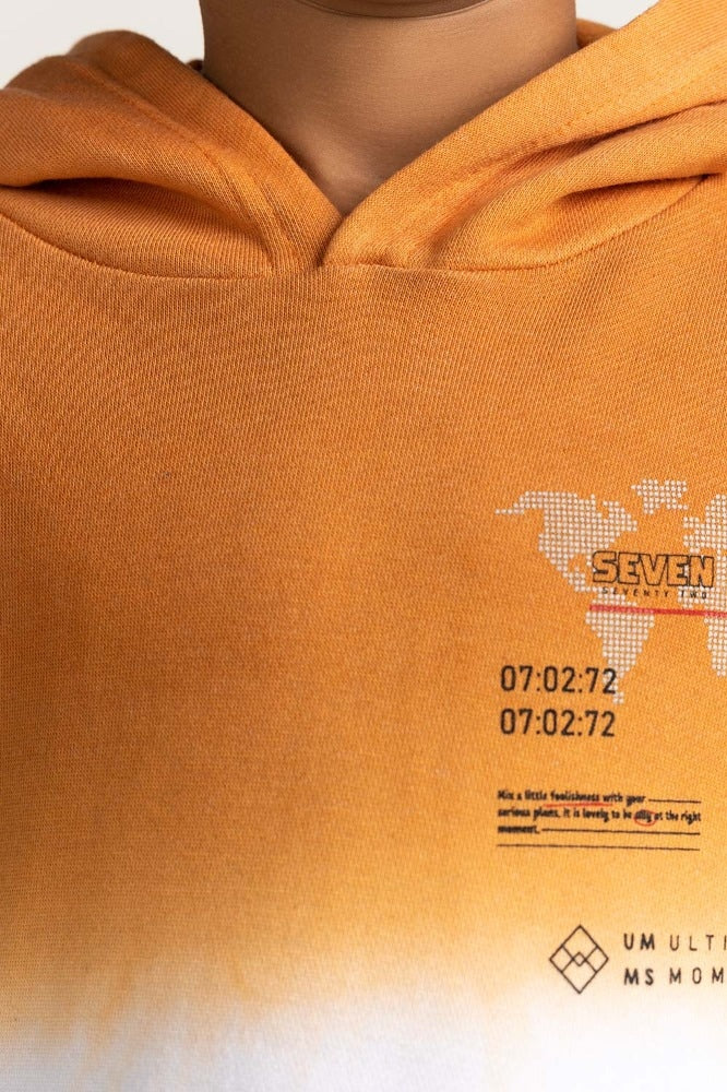 White Printed Sweatshirt 224-312-039