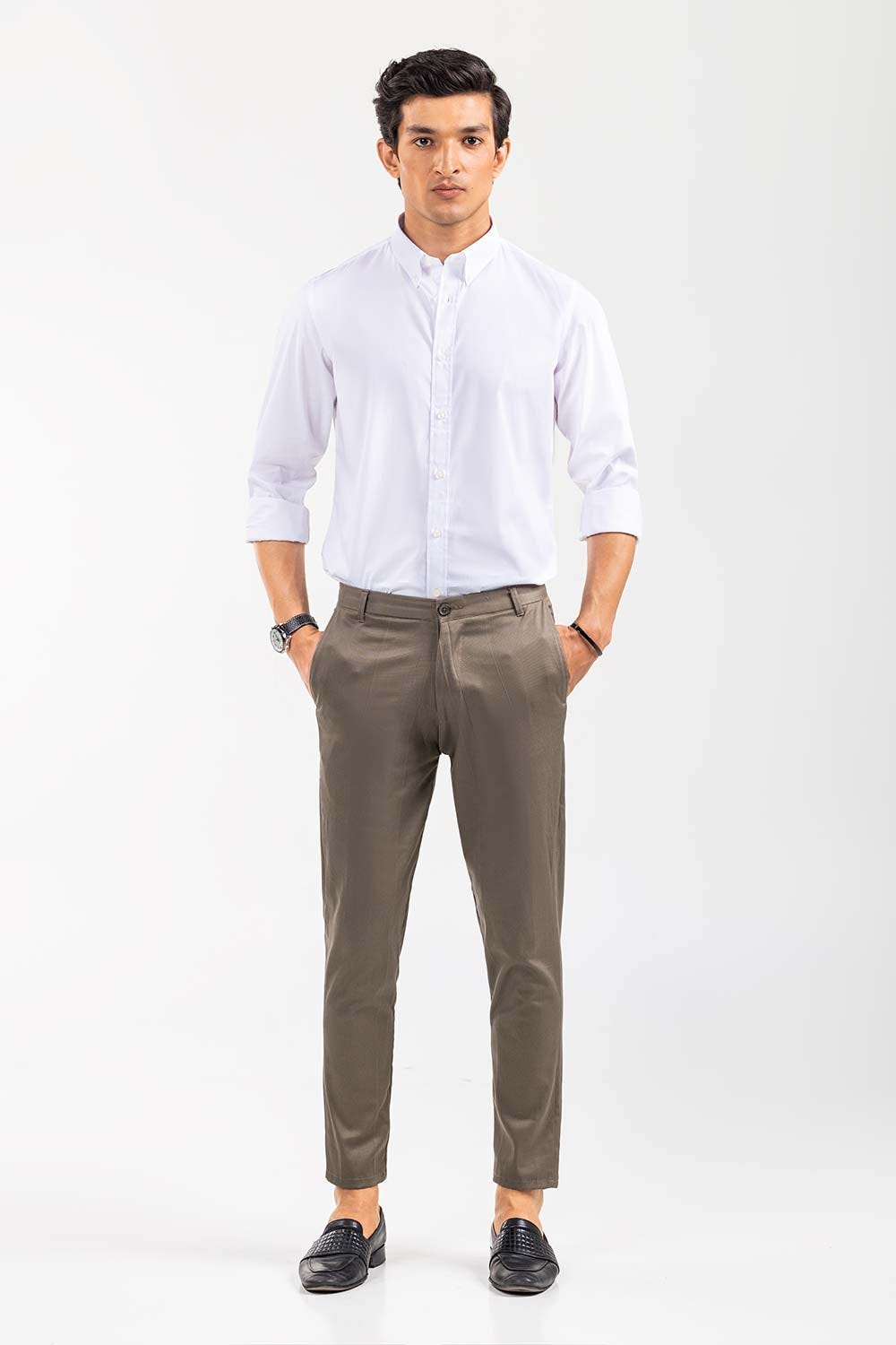 White Smart Casual Shirt CM-YD-2960 SC