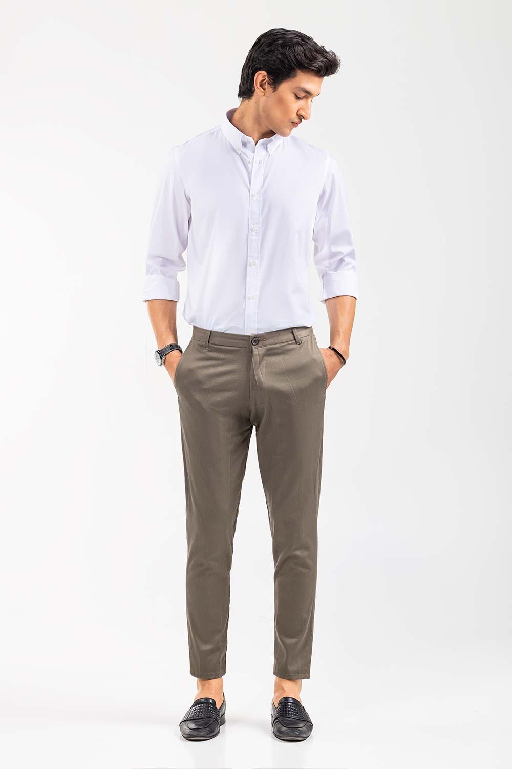 White Smart Casual Shirt CM-YD-2960 SC