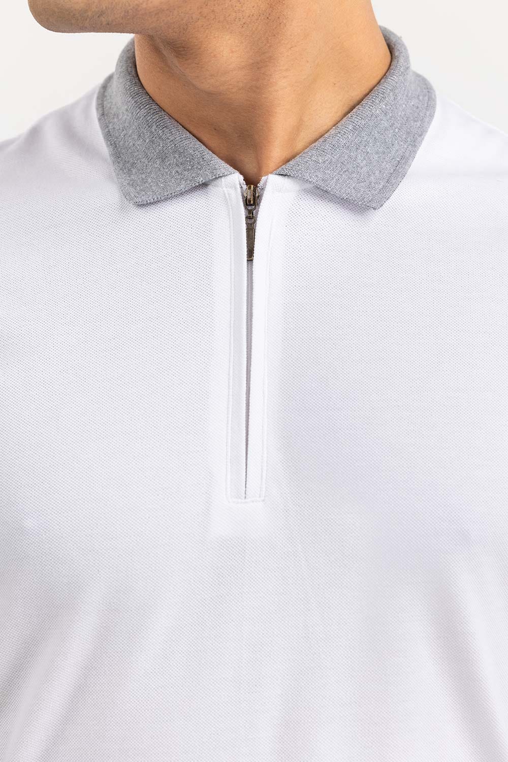 White Sports Polo PKP-SP-137