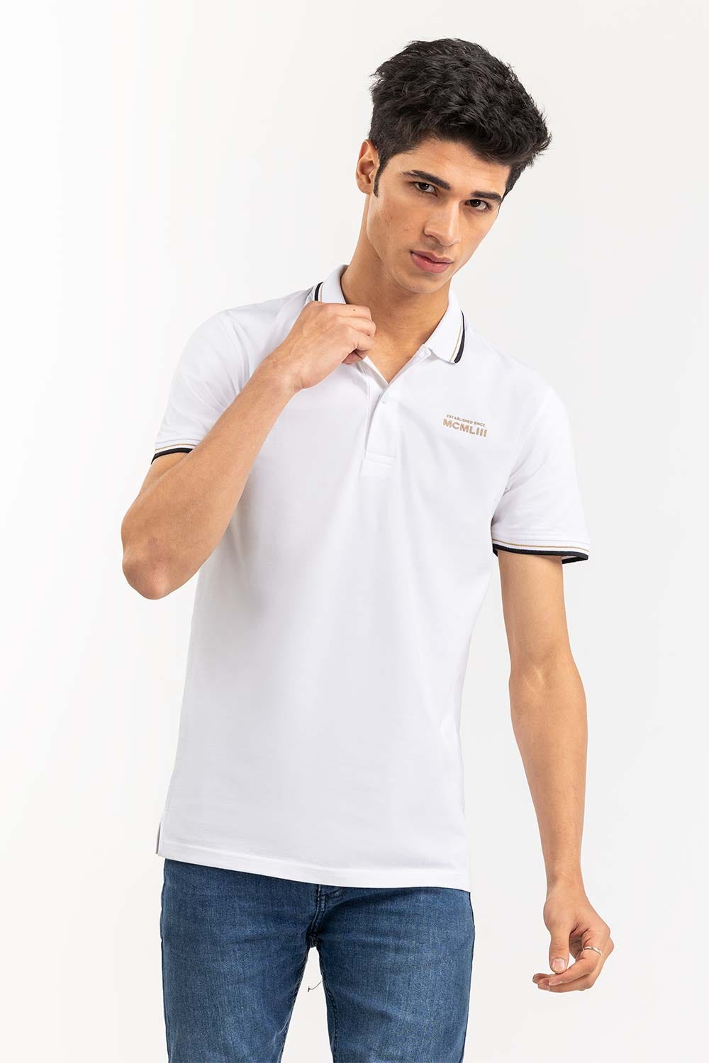 White Sports Polo SJP-SP-13