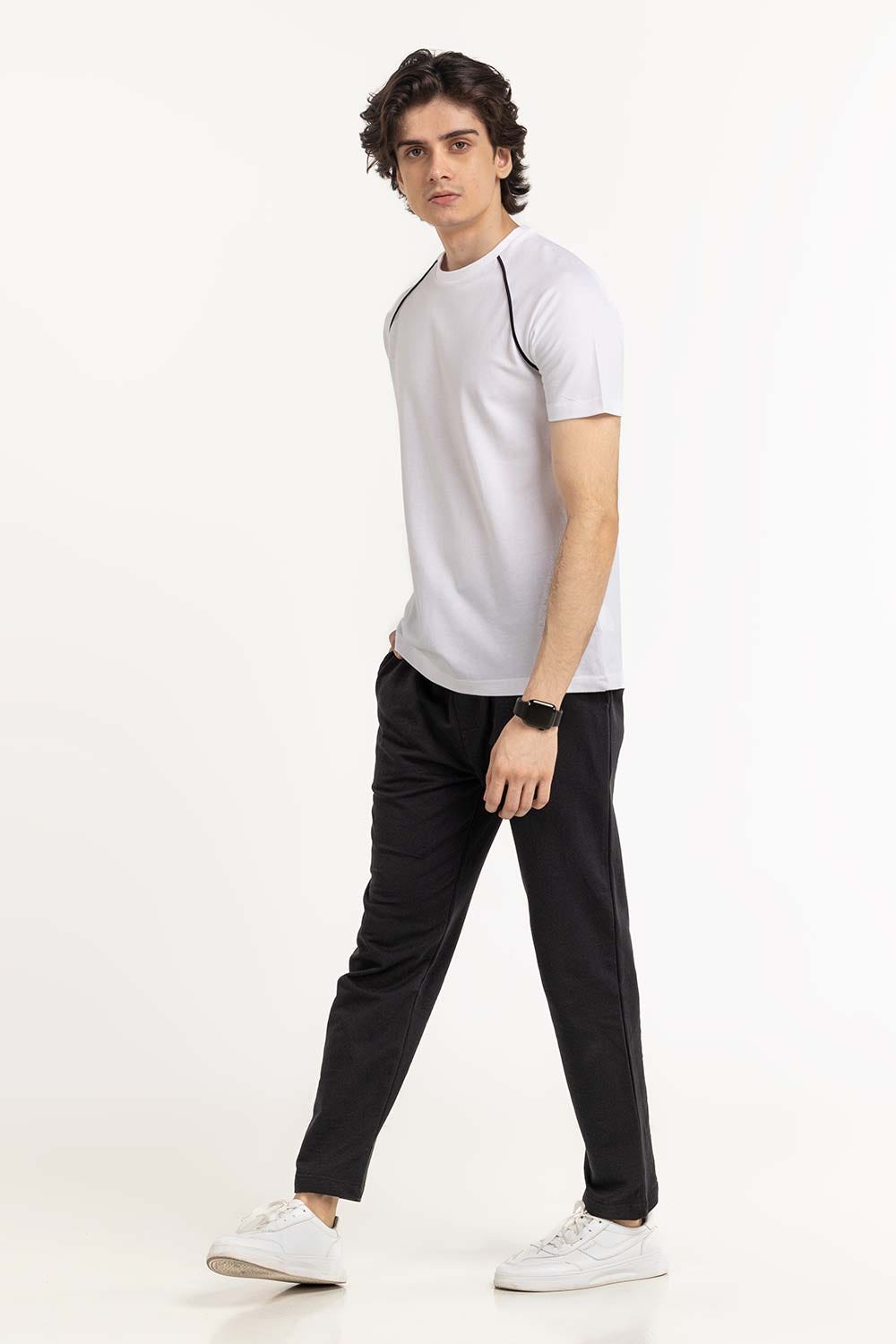 White Sports Tee TS-CNPK23-258