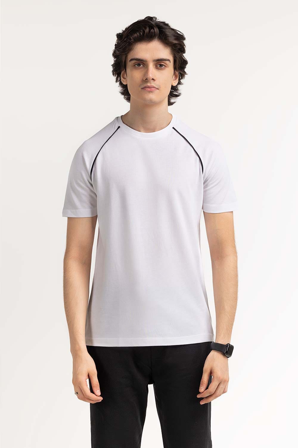 White Sports Tee TS-CNPK23-258