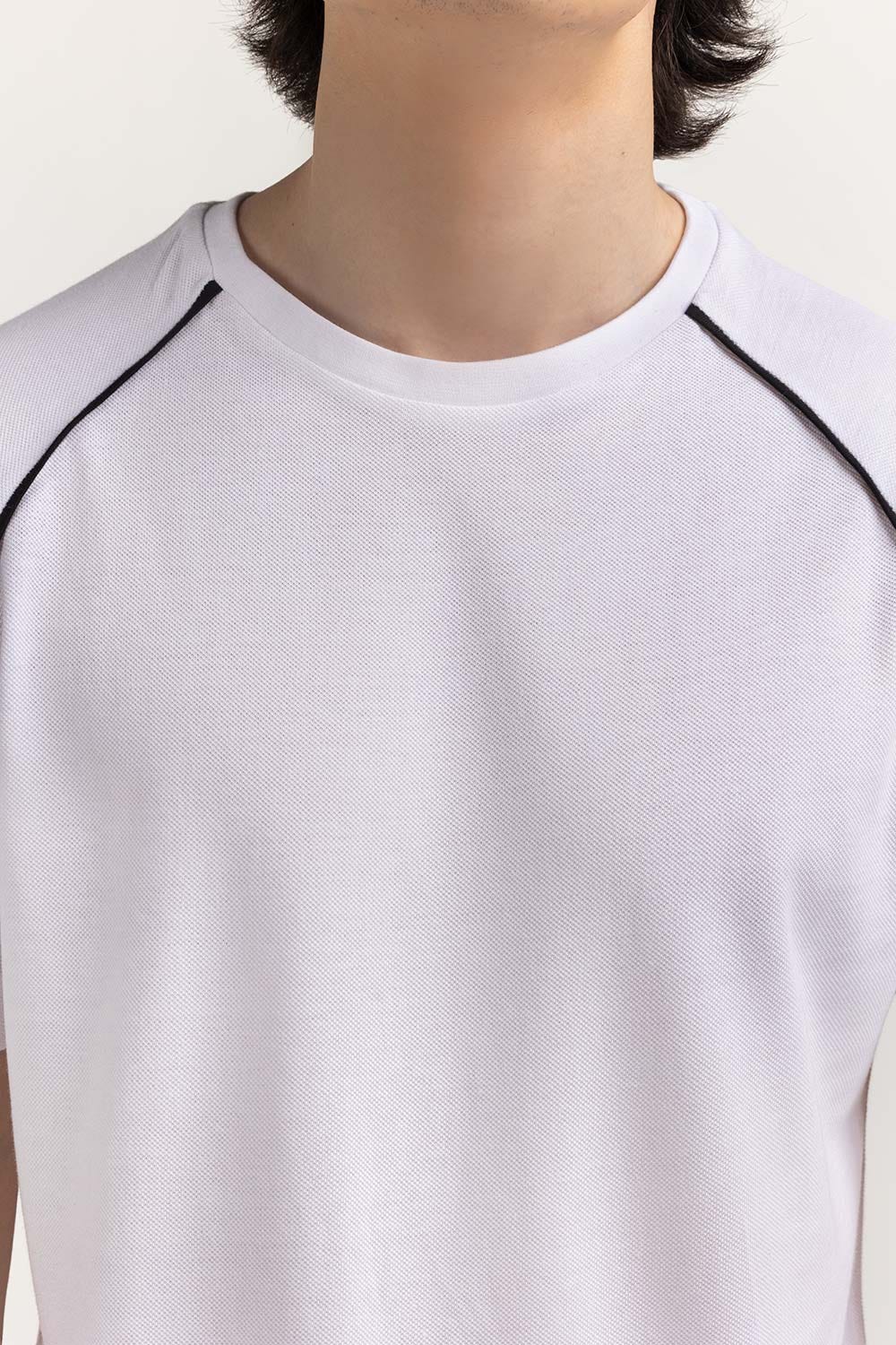 White Sports Tee TS-CNPK23-258