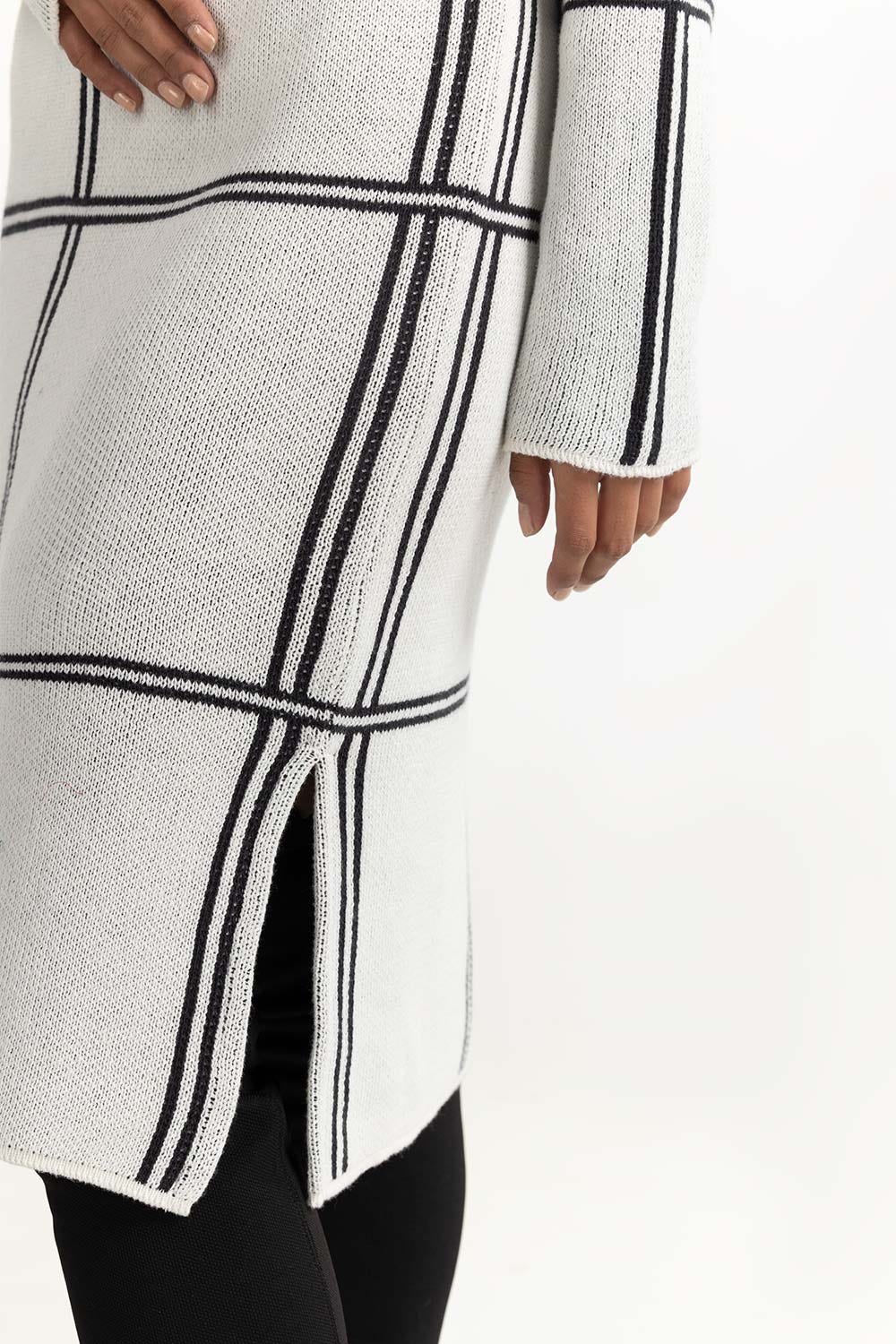 White Sweater Dress 224-211-033