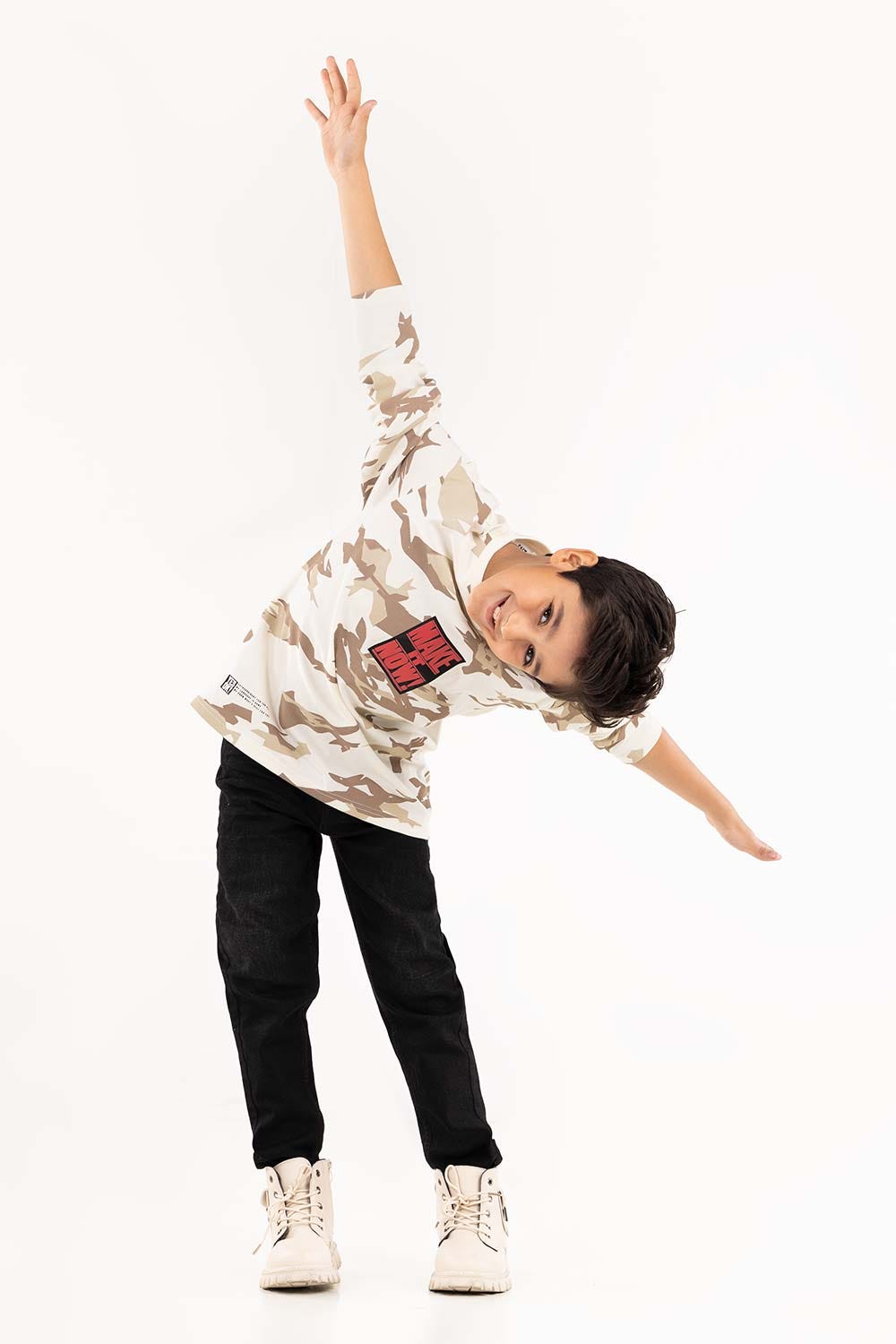 Junior Boy White T-Shirt 224-313-020