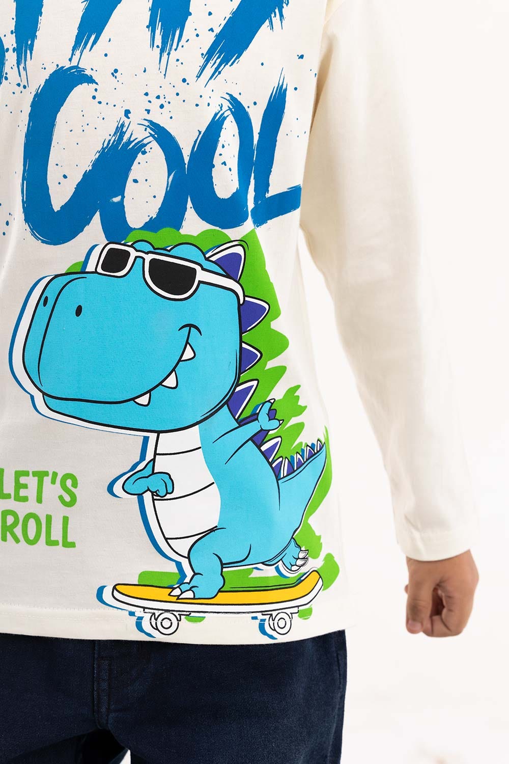 Toddler Boy White T-Shirt 224-513-022