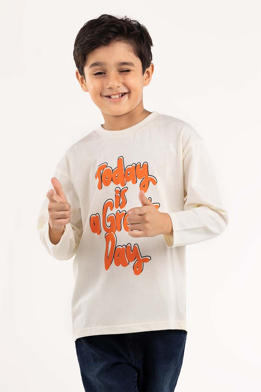 Toddler Boy White T-Shirt 224-513-026