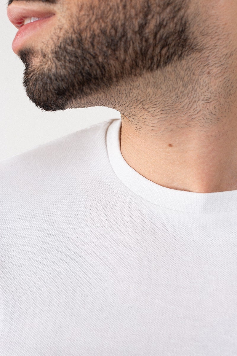 White Cotton T-shirt PK-CN-SIG-D03