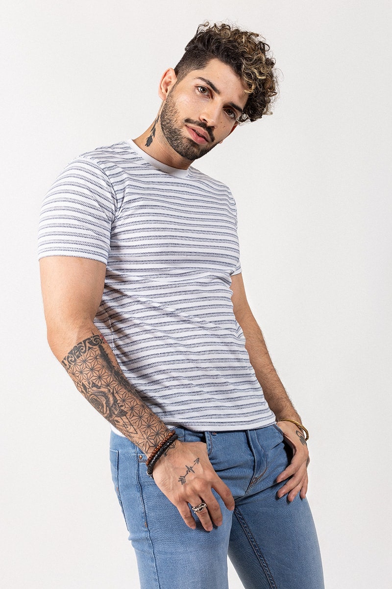 White Printed Tee JCN-PRINT-03-01