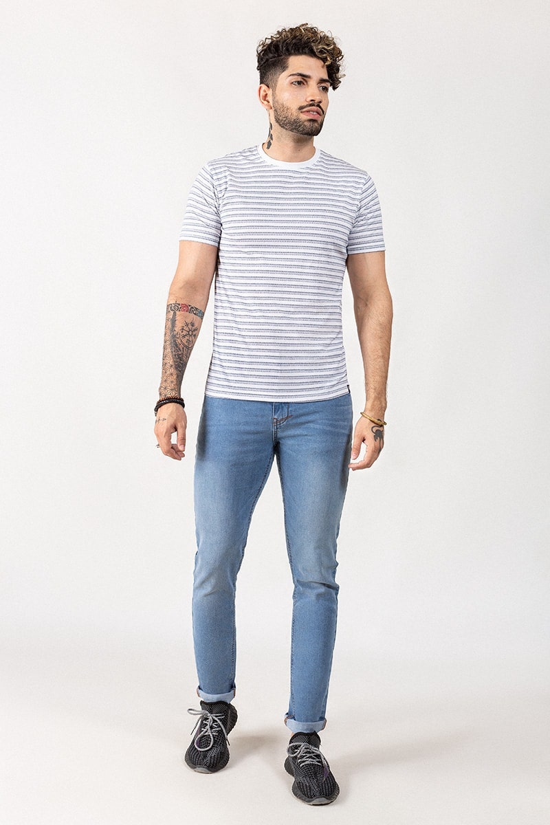 White Printed Tee JCN-PRINT-03-01