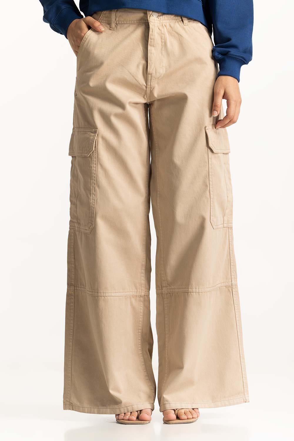 Wide Leg Cargo Pants WM-TRC-WS24-003