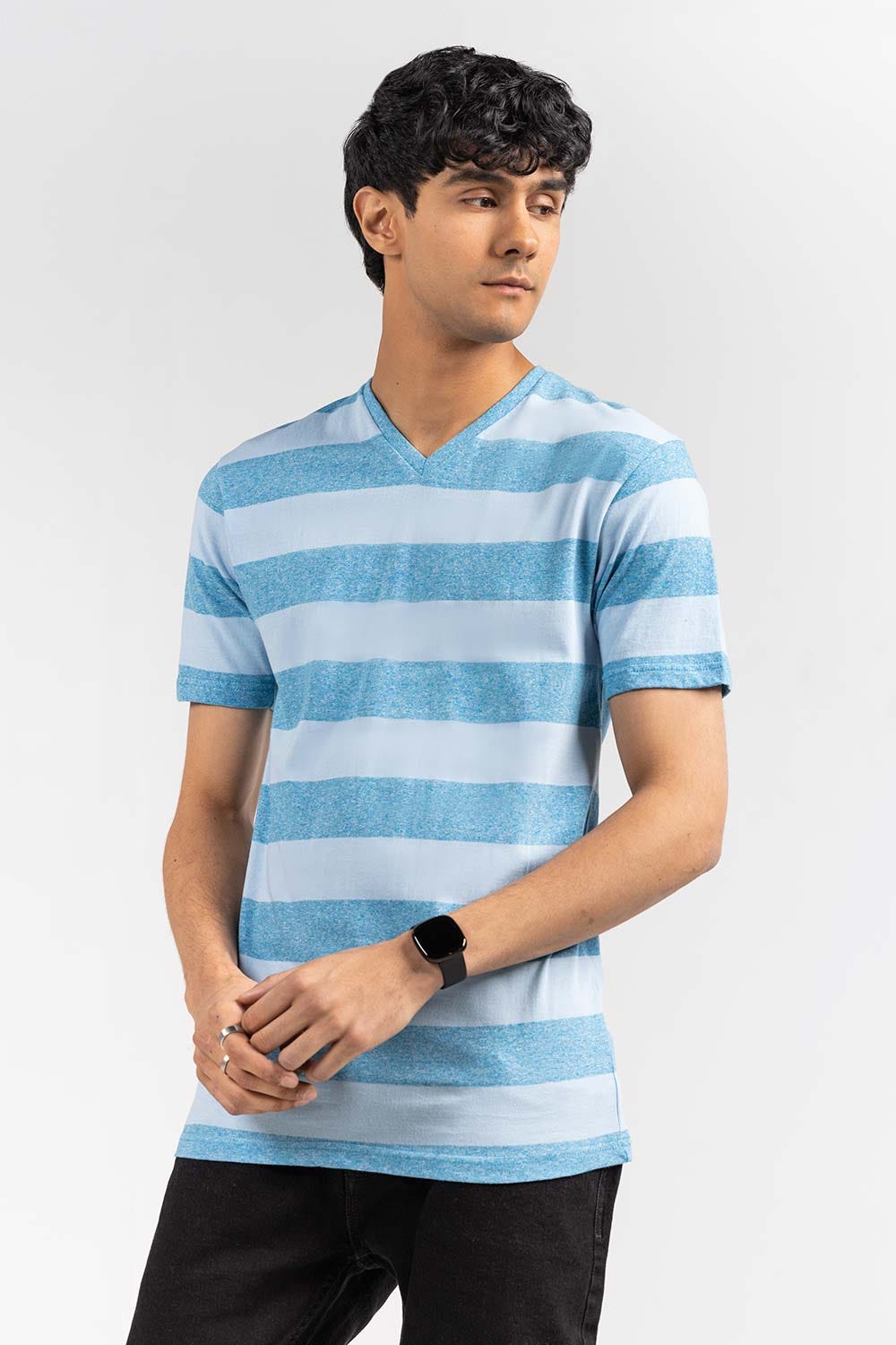 Teal Blue Fashion T-shirt YD-TEE-D25