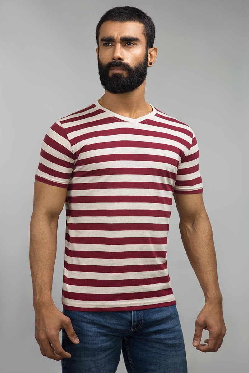 Burgundy Fashion Tee YD-URB-TEE-D04-03