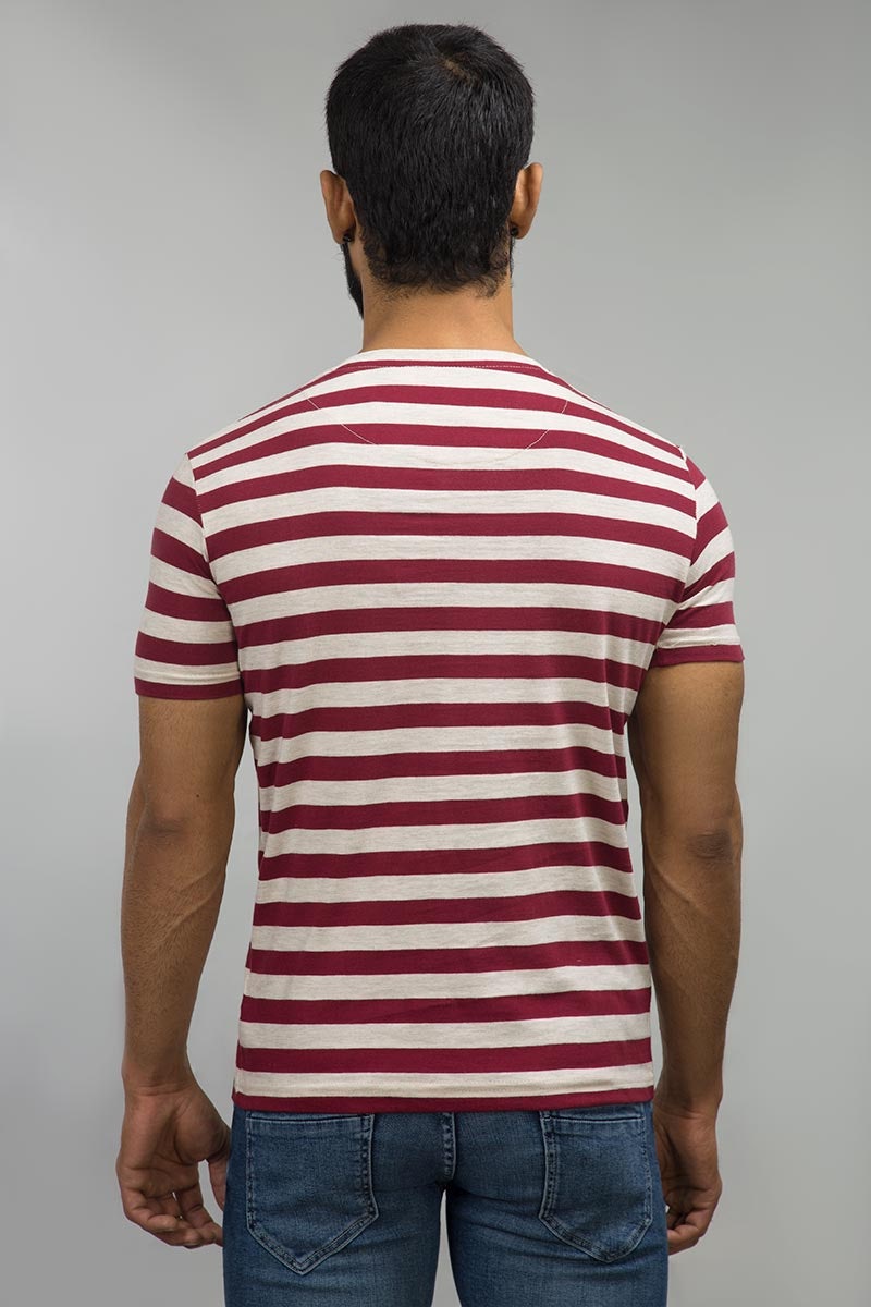 Burgundy Fashion Tee YD-URB-TEE-D04-03