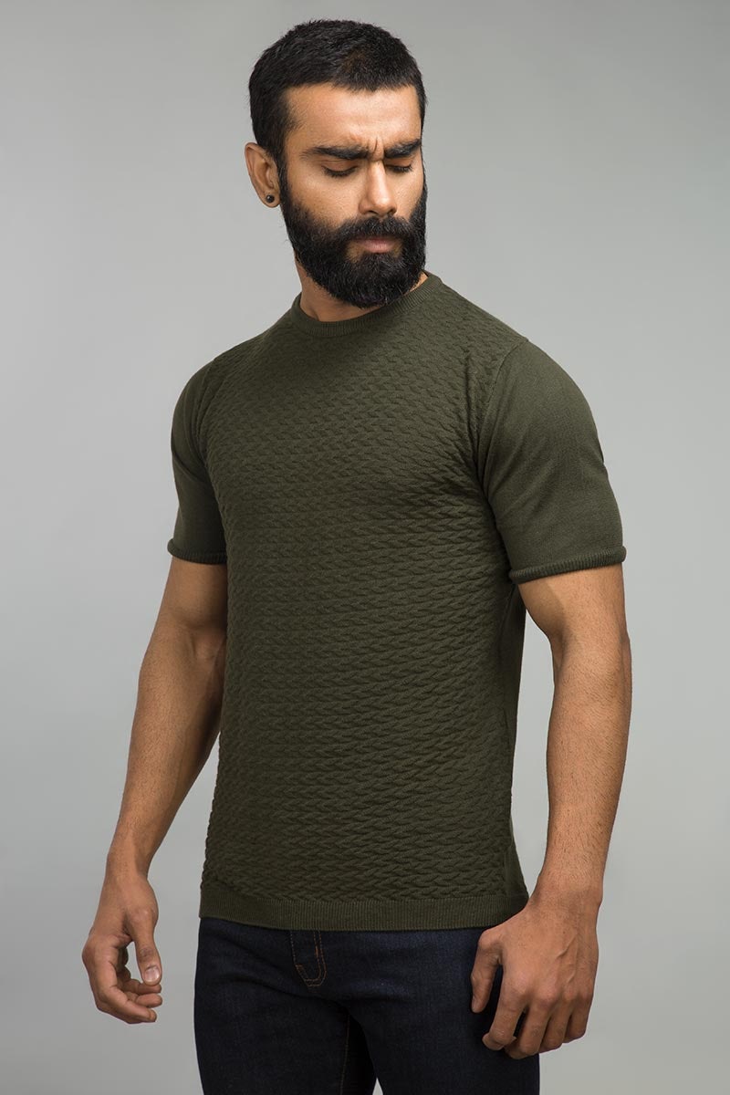 Dark Green Fashion Tee YD-URB-Tee-D05-04