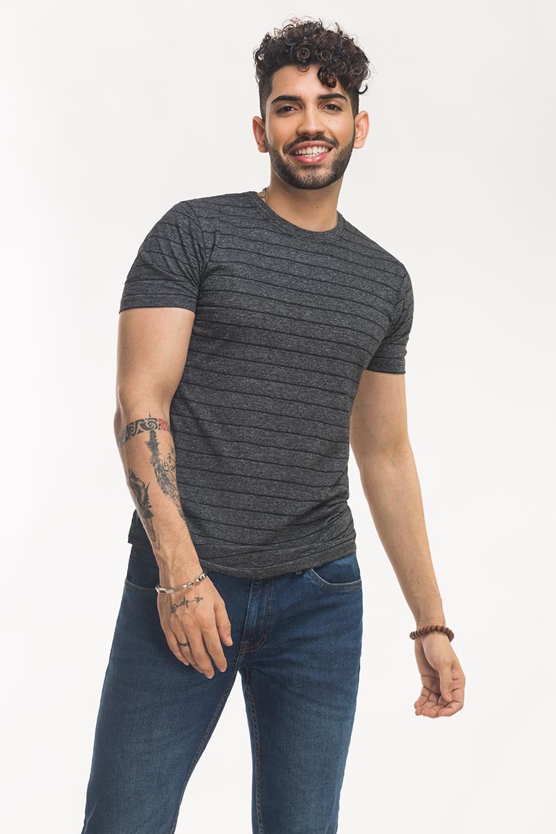 Black Fashion Tee YD-URB-TEE-D09-01