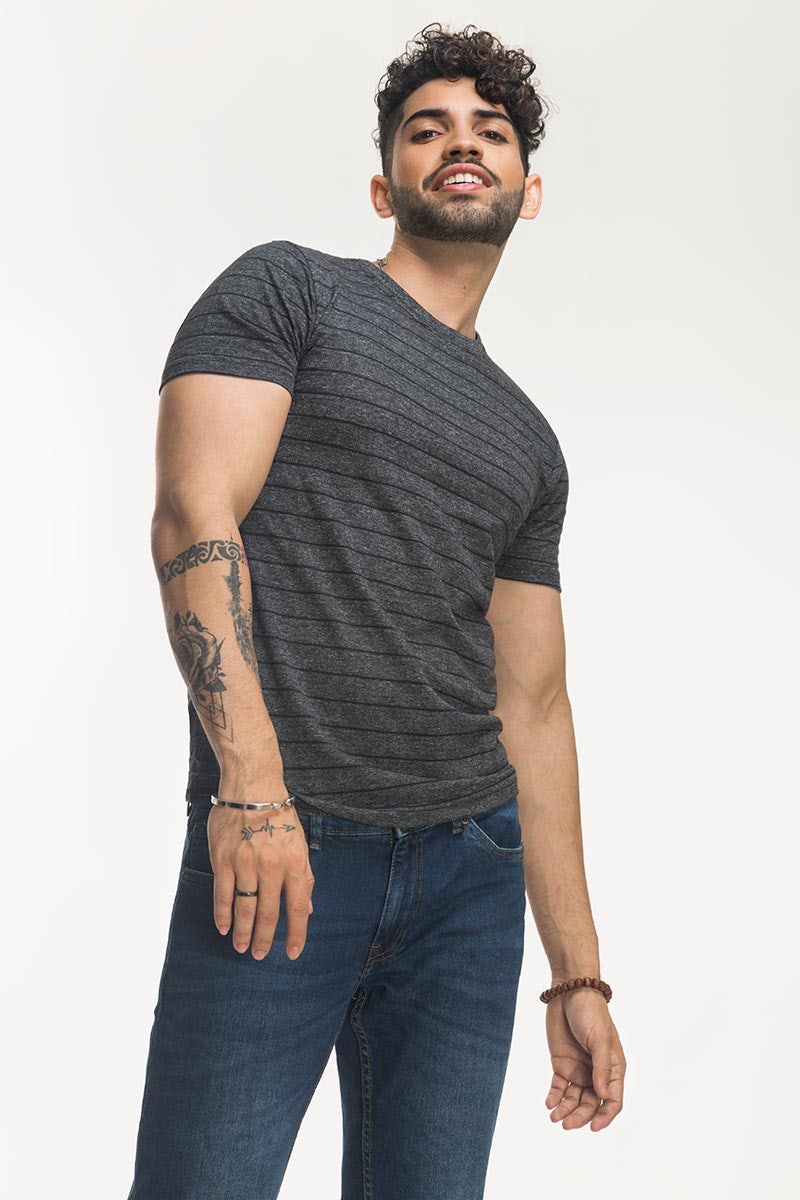 Black Fashion Tee YD-URB-TEE-D09-01