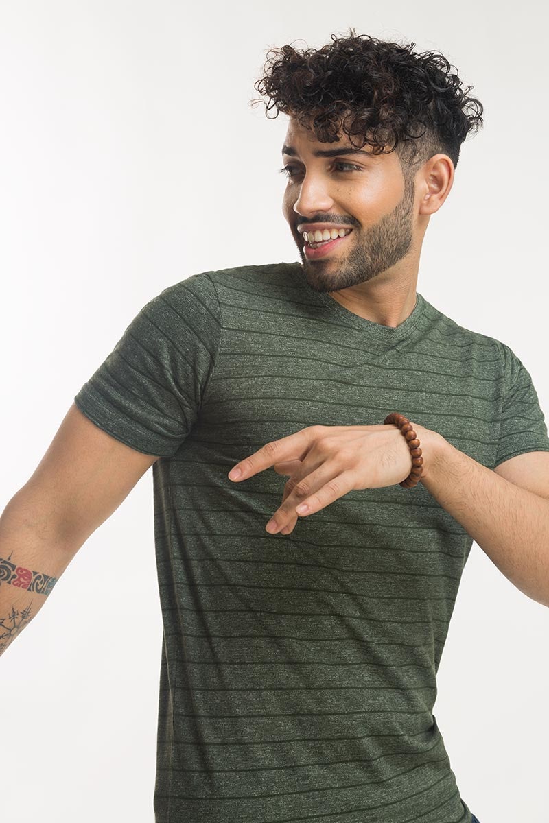 Multi Green Fashion Tee YD-URB-TEE-D09-02