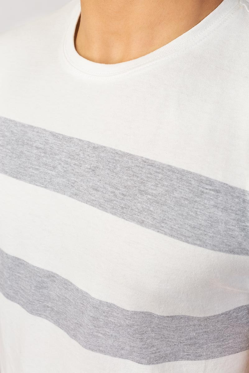 White-Grey Urban T-Shirt YD-URB-TEE-D10-01