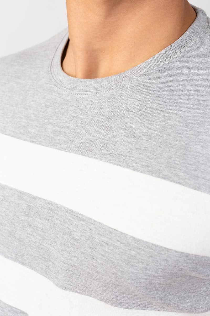 Grey White Urban T-Shirt YD-URB-TEE-D10-02