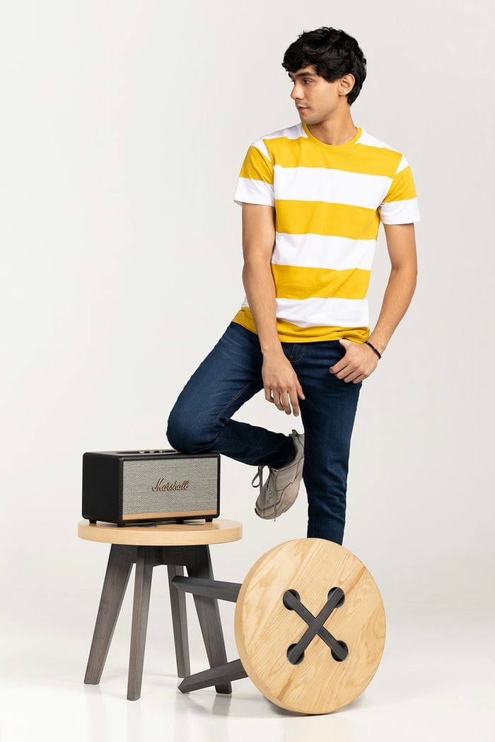 Yellow-White Urban T-Shirt YD-URB-TEE-D17-02