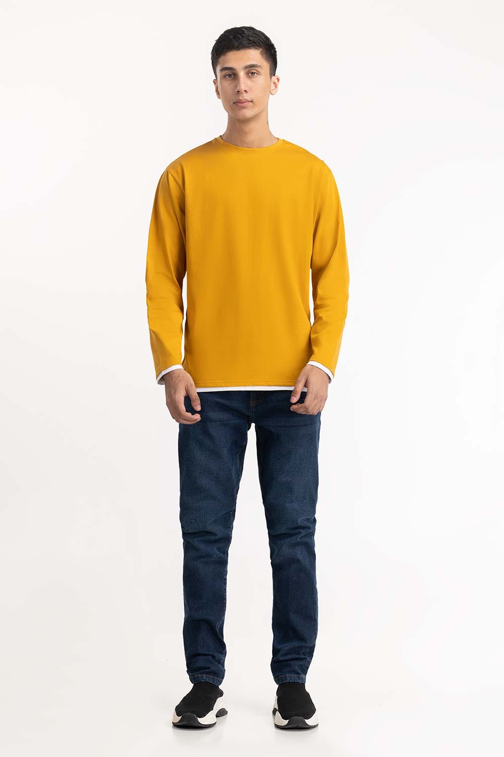 Yellow Basic T-Shirt 224-113-004