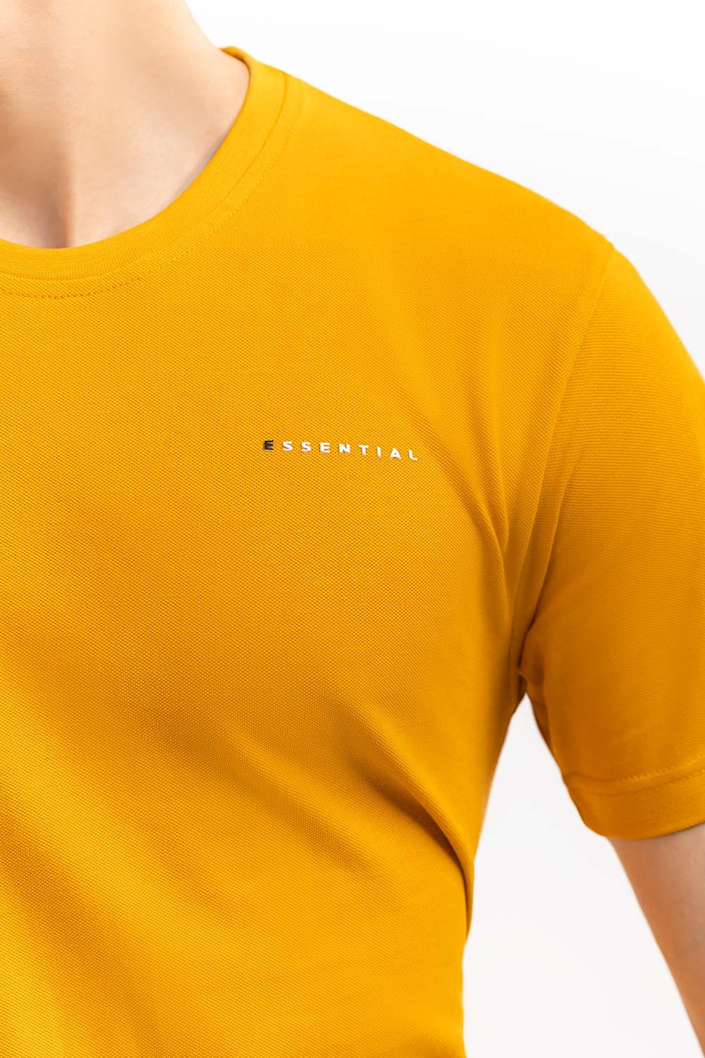 Yellow  Basic T-Shirt PK-CN-SIG-D14