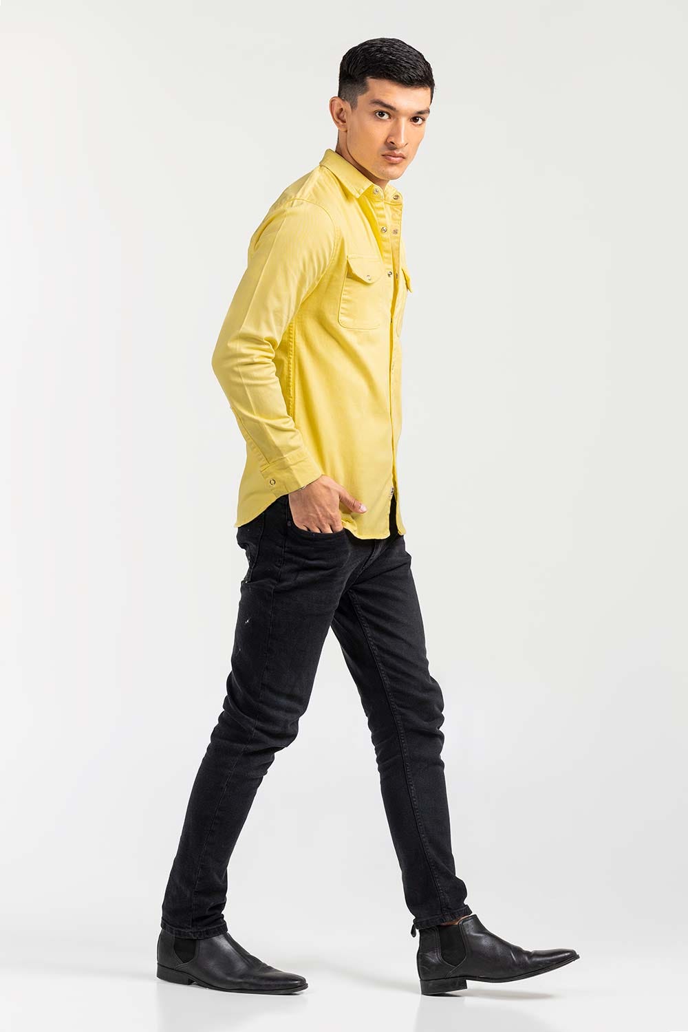 Yellow Casual Shirt M-GD-S-003 CS