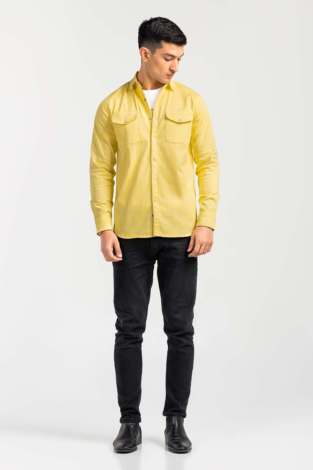 Yellow Casual Shirt M-GD-S-003 CS