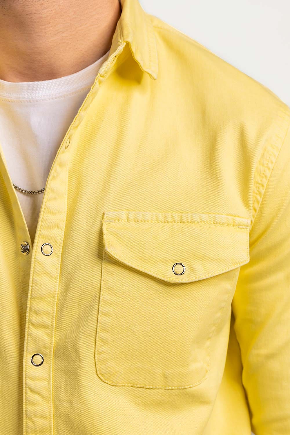 Yellow Casual Shirt M-GD-S-003 CS