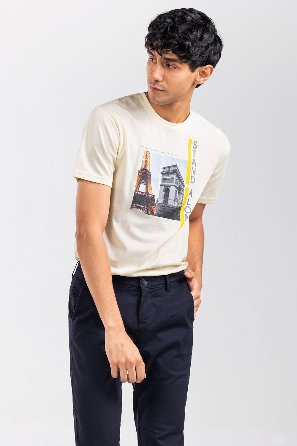 Yellow Fashion T-Shirt JGP-URB-D244-02