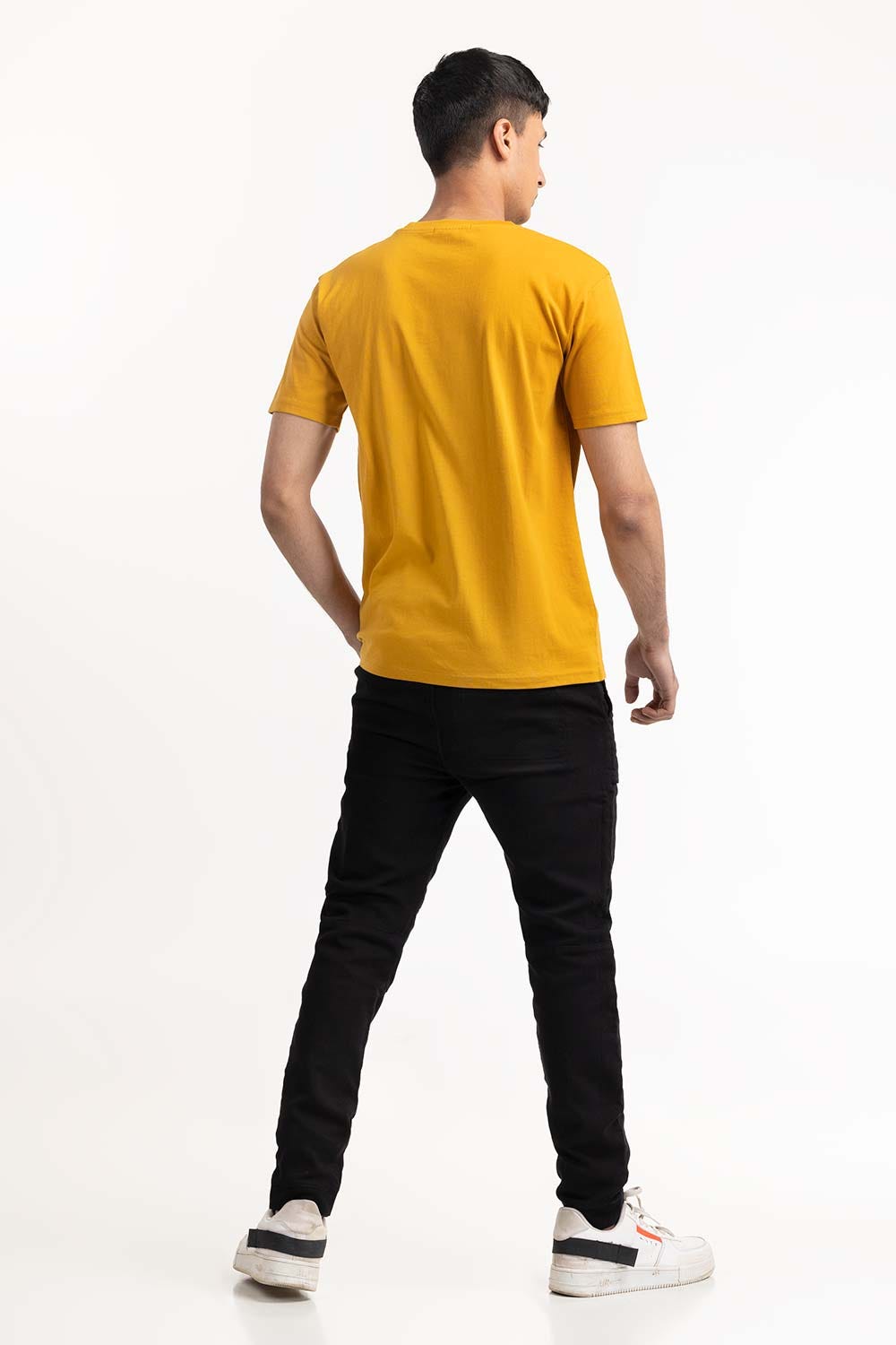 Circle Print Yellow T-Shirt 224-113-019