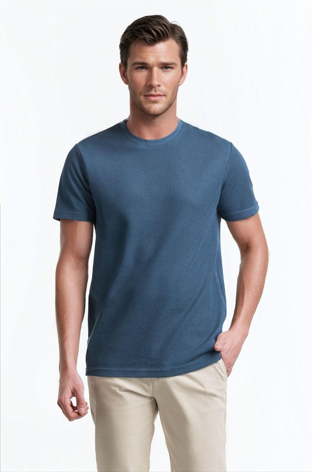 Zigzag Textured Tee TS-CNSJ24-205